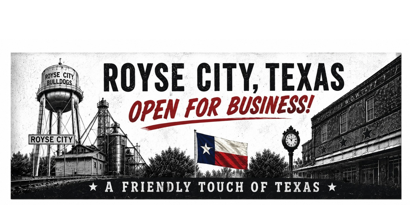 Royse City is open for business billboard
